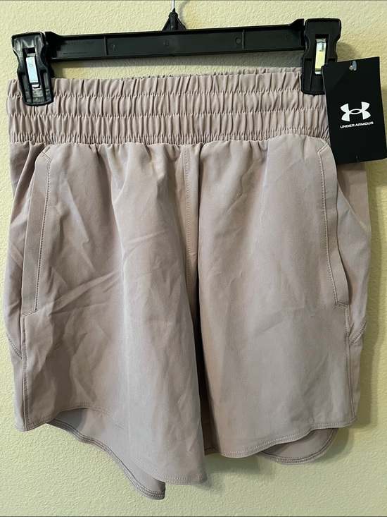 Under Armour Pants - Under Armour Women's Dusty Taupe Elastic-Waist Athletic Shorts